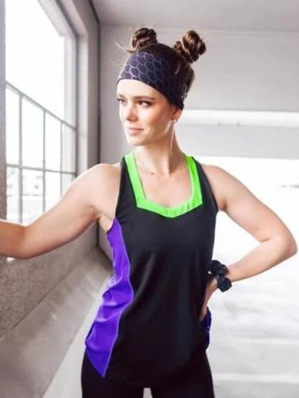 CROWNED ATHLETICS Mal-evolent Villain Flow Tank Maleficent Disney XL